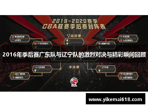 2016年季后赛广东队与辽宁队的激烈对决与精彩瞬间回顾